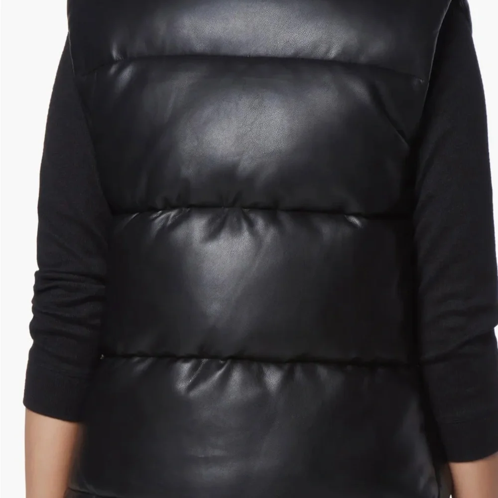 Marc New York Faux Leather Puffer Vest - Picture 4 of 9